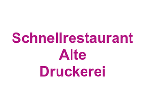 Schnellrestaurant Alte Druckerei Logo
