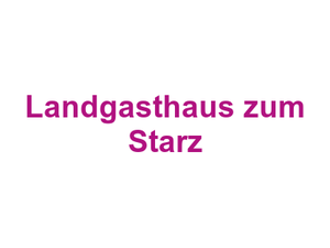 Landgasthaus zum Starz Logo