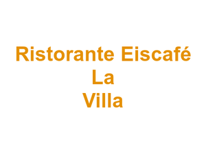 Ristorante Eiscafé "La Villa" Logo