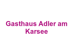 Gasthaus Adler am Karsee Logo