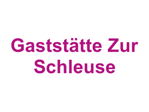 Gaststätte Zur Schleuse Logo