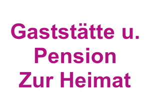 Gaststätte u. Pension Zur Heimat Logo