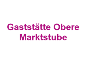 Gaststätte Obere Marktstube Logo