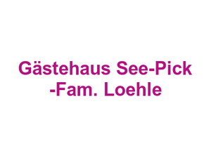 Gästehaus See-Pick -Fam. Loehle Logo