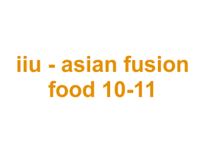 iiu - asian fusion food 10-11 Logo