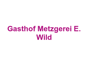 Gasthof Metzgerei E. Wild Logo