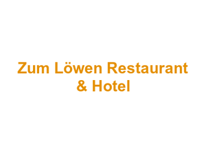 Zum Löwen Restaurant & Hotel Logo