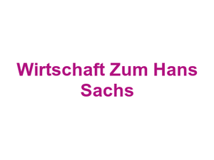 Wirtschaft Zum Hans Sachs Logo