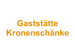 Gaststätte Kronenschänke Logo