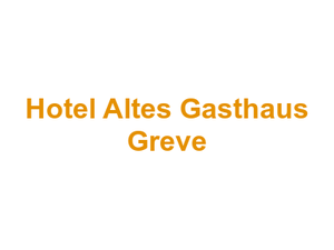 Hotel Altes Gasthaus Greve Logo