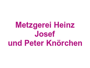 Metzgerei Heinz Josef und Peter Knörchen Logo