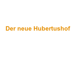 Der neue Hubertushof Logo