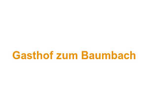 Gasthof zum Baumbach Logo