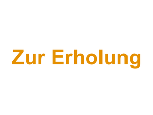 Zur Erholung Logo