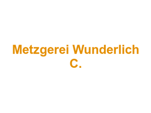 Metzgerei Wunderlich C. Logo