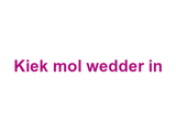 Kiek mol wedder in Logo