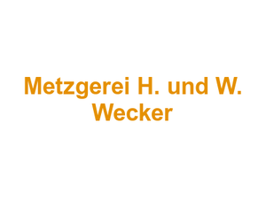 Metzgerei H. und W. Wecker Logo