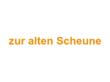 zur alten Scheune Logo