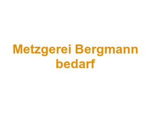 Metzgerei Bergmann bedarf Logo