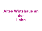 Altes Wirtshaus an der Lahn Logo