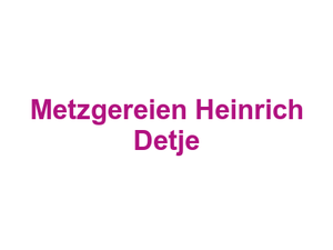 Metzgereien Heinrich Detje Logo