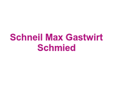 Schneil Max Gastwirt Schmied Logo