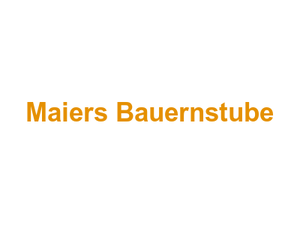 Maier's Bauernstube Logo