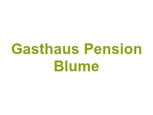 Gasthaus Pension Blume Logo