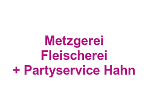 Metzgerei Fleischerei + Partyservice Hahn Logo