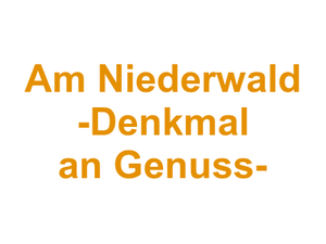 Am Niederwald -Denkmal an Genuss- Logo