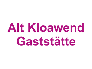 Alt Kloawend Gaststätte Logo