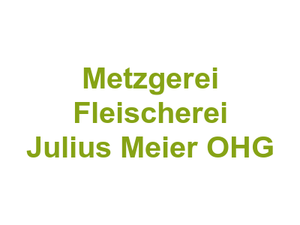 Metzgerei Fleischerei Julius Meier OHG Logo