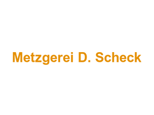 Metzgerei D. Scheck Logo