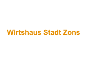 Wirtshaus Stadt Zons Logo
