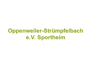 Sportgemeinschaft Oppenweiler-Strümpfelbach e.V. Sportheim Logo