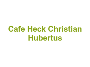 Cafe Heck Christian Hubertus Logo
