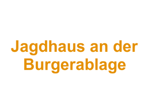 Jagdhaus an der Burgerablage Logo