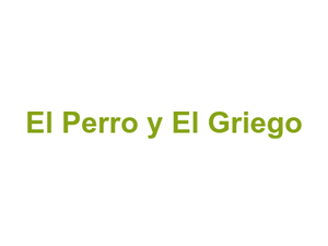 El Perro y El Griego Logo