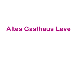 Altes Gasthaus Leve Logo