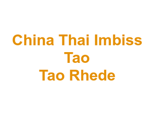 China Thai Imbiss Tao Tao Rhede Logo