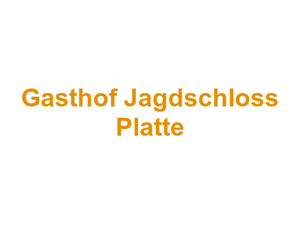 Gasthof Jagdschloss Platte Logo