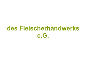 Metzgereibedarf Großhandel Fleischer Einkauf Rostock ELG des Fleischerhandwerks e.G. Logo
