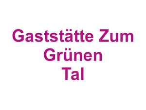 Gaststätte "Zum Grünen Tal" Logo