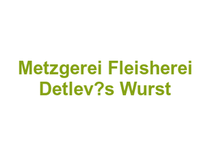 Metzgerei Fleisherei Detlev’s Wurst Logo