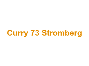 Curry 73 Stromberg Logo