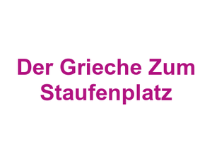 Der Grieche Zum Staufenplatz Logo