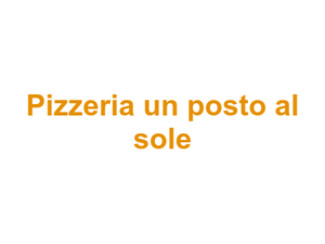 Pizzeria un posto al sole Logo