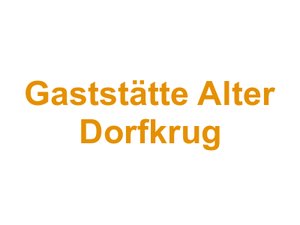 Gaststätte Alter Dorfkrug Logo