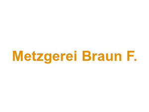 Metzgerei Braun F. Logo