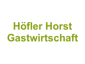 Höfler Horst Gastwirtschaft Logo